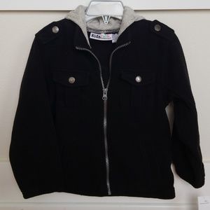NEW Kids Headquarters Black Fleece Jacket w/Hood